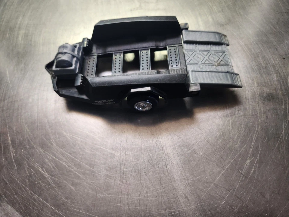 Remolque Mattel Matchbox 2000 de colección negro grande de plástico Quinlan County Carrier Foto 3 de 4