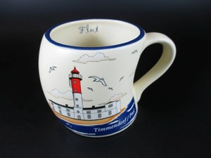 Travemünde Kaffeetasse Leuchtturm Ebbe Flut Coffee Cup,Becher Tasse Souvenir