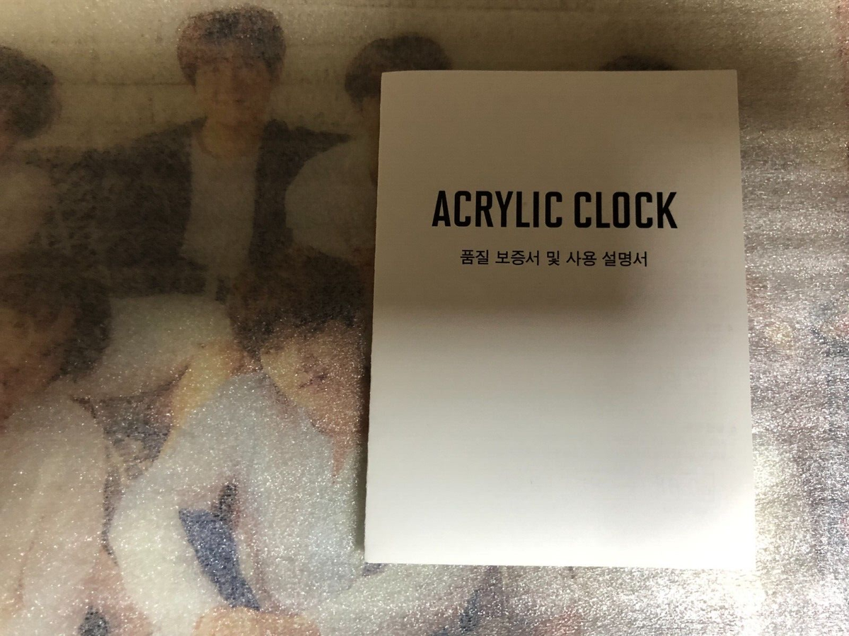 BTS Bangtan2018 BTS Exhibition '오, 늘' Acrylic Clock