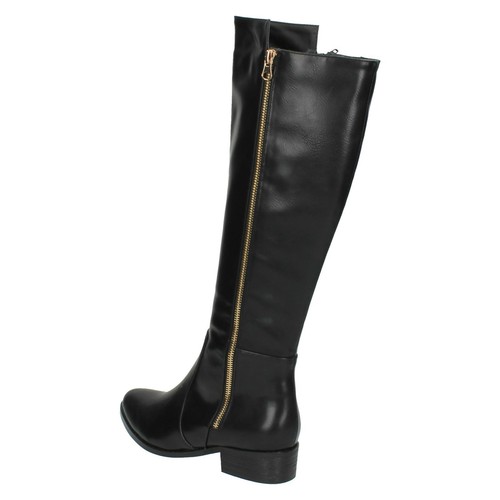 LADIES F5R0394 KNEE HIGH CASURL WINTER BOOTS BY SPOT ON RETAIL £34.99 - Picture 14 of 17