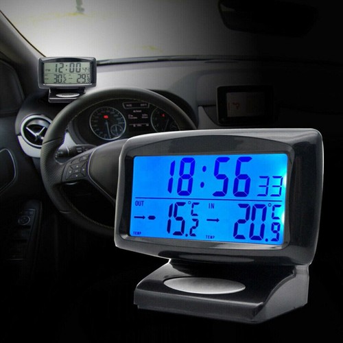 Elektronische Uhr Innen-Außentemperaturanzeige Auto LKW Fahrzeugzubehör - Bild 4 von 8