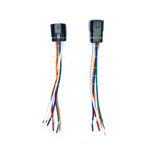 Impermeabile 6" ASSEMBLATO 6 PIN ELETTRICO CONNETTORE FILO AWG SPINA CONNETTORE - Foto 3 di 3