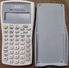 Texas Instruments TI-30XIIB Financial Scientific Calculator Grey/White