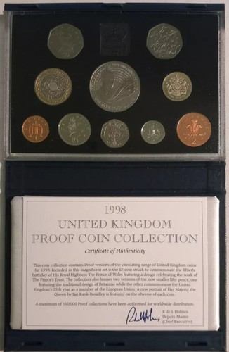 CONJUNTOS DE PRUEBA DE MONEDAS ANUALES COMO NUEVOS REALES AÑOS 1991 A 1999 CAJA AZUL EDICIONES DE LUJO GB - Imagen 62 de 70