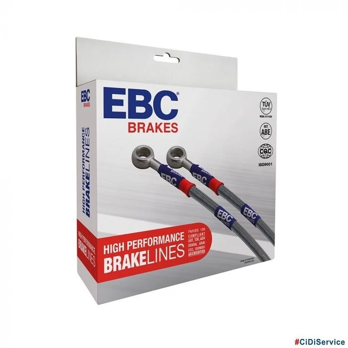 Kit Tubi Freno in Treccia d'Acciaio EBC Mini F55 F56 F57 impianto Brembo - Imagen 3 de 4