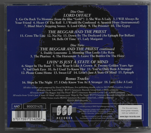 David McWilliams- Lord Offaly+2 other Albums on a 2 cd set UK 2020 - Picture 2 of 2
