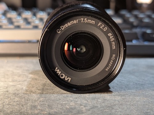 M43 Laowa 7.5mm F2 C-Dreamer Manual Focus Ultra Wide Angle MFT Lens - Picture 2 of 3