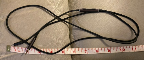 Headphone Cable With Mic iPhone Type Connector to 2.5mm Aux Cord 48" long #1 - Zdjęcie 2 z 2