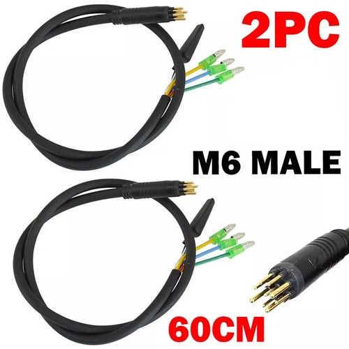 2PCS 60cm E-bike 9 Pin Motor Convert Waterproof Extension Cable Cord Connector - Picture 2 of 10