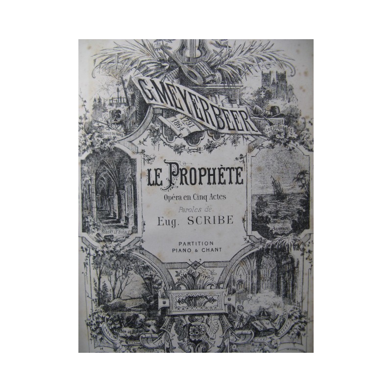 MEYERBEER G. die Prophet Opéra Chant Piano ca1853 Partitur sheet music score MEYERBEER G. die Prophet Opéra Chant Piano ca1853 Partitur sheet music score