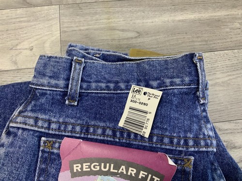 Lee Jeans Juniors taglia 11 Petite Jeans regular fit gamba affusolata nuovo con etichette vintage made in USA - Foto 3 di 19