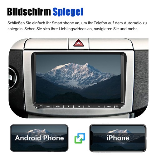 DAB+ Android 11 Autoradio GPS Navi WiFi Für VW Golf 5 6 Passat Polo Touran Skoda - Bild 7 von 12