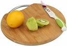 Bamboo Chopping Board Aluminium Handle Durable Double Sided Worktop 28 x 1.8 cms