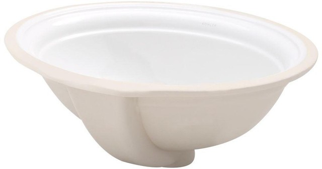 Kohler K 2336 Devonshire 18 1 8 Undermount Bathroom Sink With Overflow White