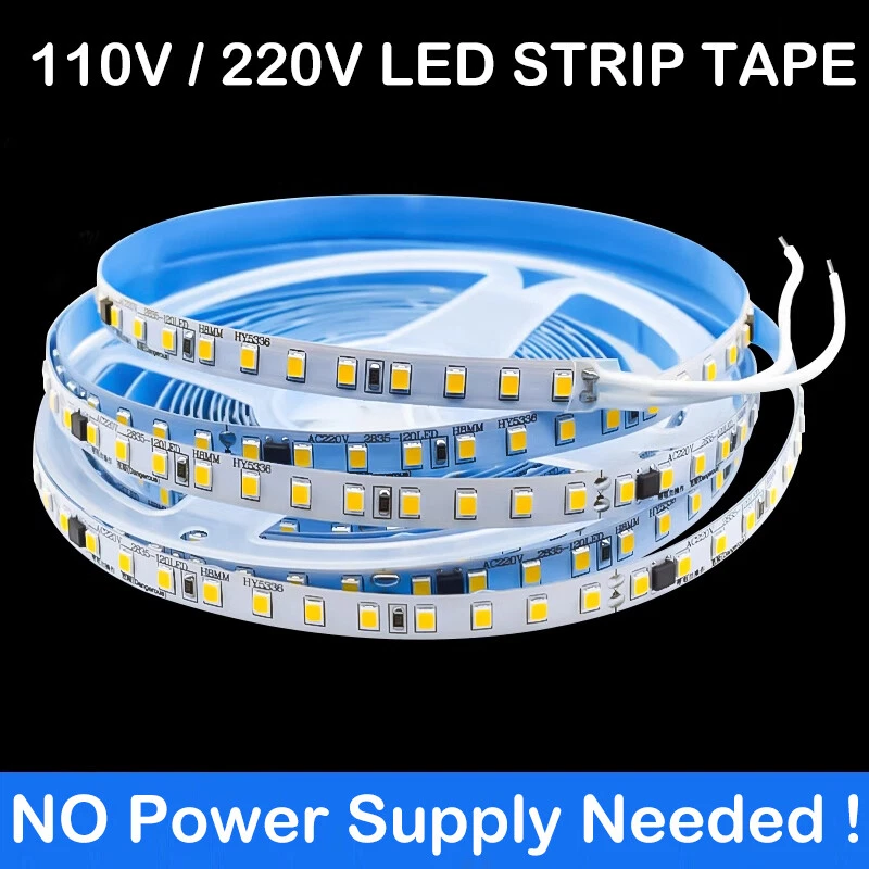 32.8ft 110V LED Neon Strip Lights 120leds/m for House Sign, No need power supply