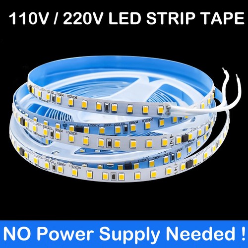 10m 220V PCB LED Neon Strip Lights 120leds/m LED Tape for House Sign Xmas Party - Picture 1 of 24