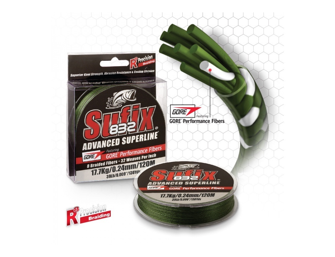 Sufix 832 Advanced Superline Braid - 15lb - Camo - 1200 yds