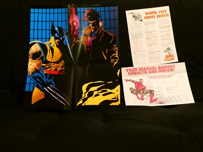 1995 Marvel Comics ANNUAL MARVEL SURVEY complete mailer with X-MEN POSTER