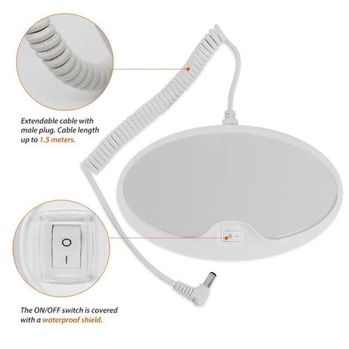 12V RV LED Dome Light Portable Puck Light Camper Bedside 3500K w/Switch - Picture 5 of 8