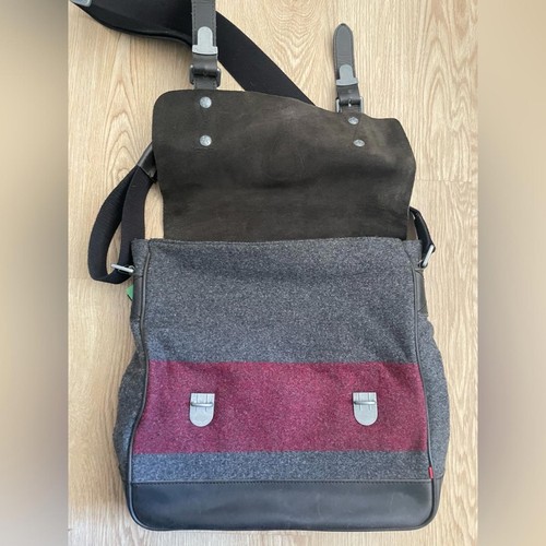 Bolso Mensajero de Cuero Strellson Resistente Heritage Academia City Cartera Minimalista - Imagen 8 de 13