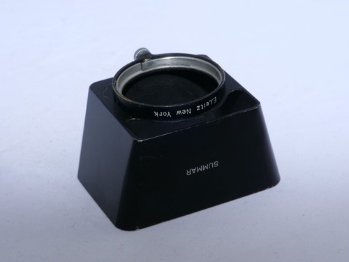E. Leitz NEW YORK SOOMP metal black Lens Hood. Vintage Summar 5cm f2 lens. - Picture 8 of 13