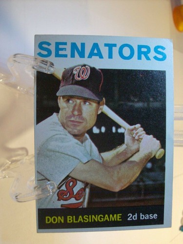 1964 Topps Baseball #327 - Don Blasingame - Washington Senators  64-089.1 - Picture 1 of 2