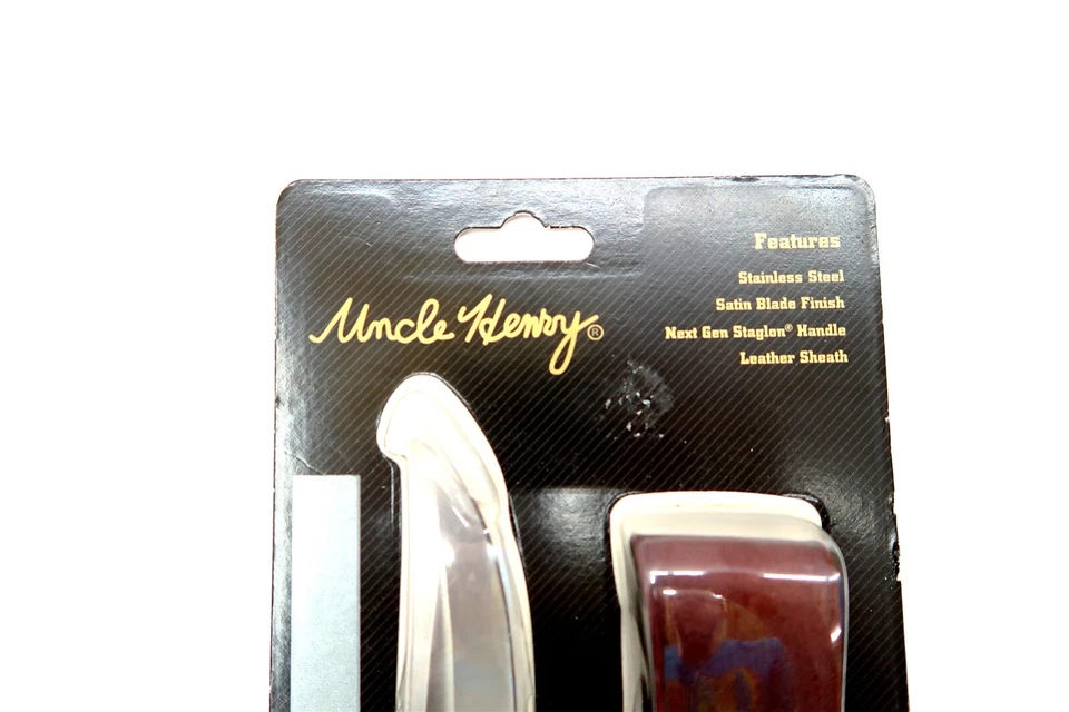 New SCHRADE UNCLE HENRY GOLDEN SPIKE Fixed Blade Hunting Knife with Sheath 153UH - Image 3 of 4