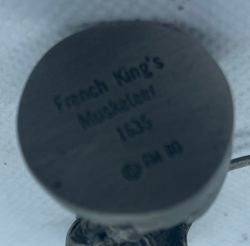 Franklin Mint Pewter Metal vtg toy soldiers of world 1635 French Kings Musketeer - Picture 3 of 3