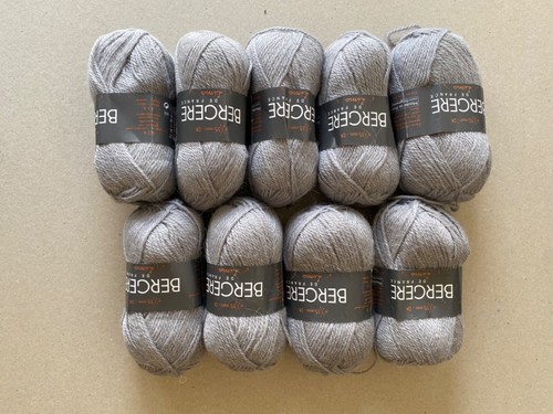 SET OF 6 Bergere de France Perle Yarn Lima Brouillard 50g Wool and Alpaca Yarn - Picture 4 of 5