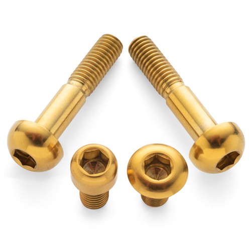 Gold Titanium SRAM Matchmaker Brake & Shift Lever Hardware Kit by Terske - Picture 3 of 9
