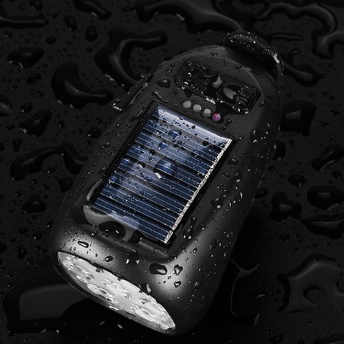 Solar Bicycle Light with Horn Waterproof Bike Headlight for Night Riding - Picture 2 of 10