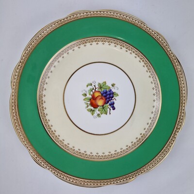 Aynsley Bone China für Jenners Edinburgh Dessertteller dekoriert Obst #4