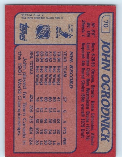 1985-86 TOPPS Hockey Cards & All-Star Stickers - Take Your Pick! - Picture 112 of 286