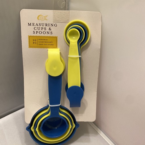 Juego de 10 tazas y cucharas medidoras de plástico - Imagen 12 de 12