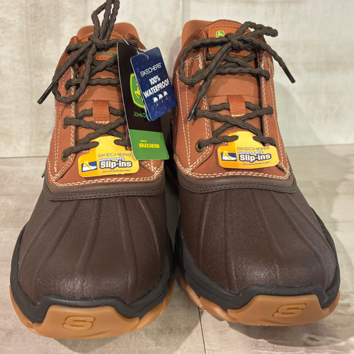 Stivali John Deere Skechers slip-in impermeabili memory foam gomma pelle 11,5 - Foto 3 di 13