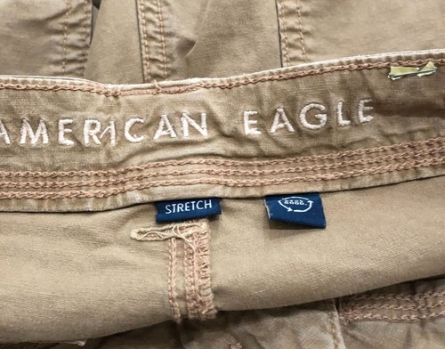 American Eagle Womens 00 Brown Baggy Jogger Cargo Pants - Picture 3 of 8