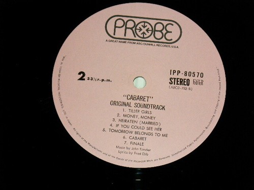 ost Various LIZA MINNELLI CABARET Japan 1972 IPP-80570 NM LP+Obi Gatefold cvr - Foto 11 di 11