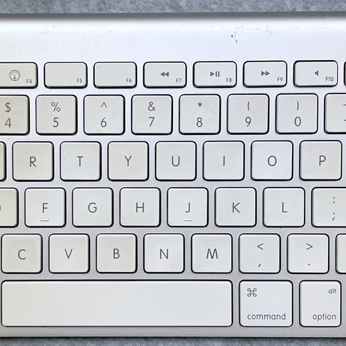 AUTHENTIQUE Clavier Bluetooth sans Fil Apple Mac Aluminium (A1255) Testé - Photo 3/8