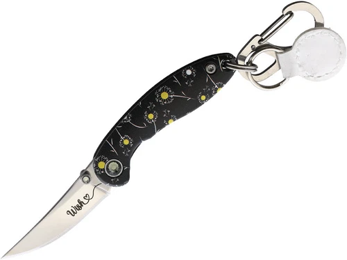 Brighten Blades Wish Keychain Framelock Folding Stainless Pocket Knife 023