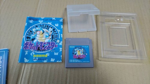 Nintendo GB Game Boy Pokemon Blue Blastoise w/box Video game Japanese - Picture 7 of 9