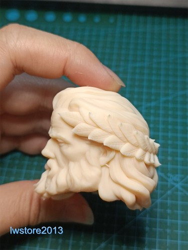 1:12 Zeus King of Gods Head Sculpt Carved For 6" Male Action Figure Body Toys - Picture 3 of 8