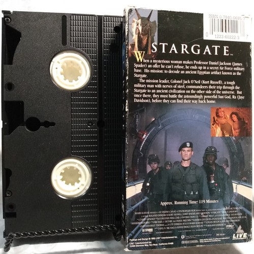 Stargate - VHS 1995 - Kurt Russell & James Spader - Imagen 3 de 3