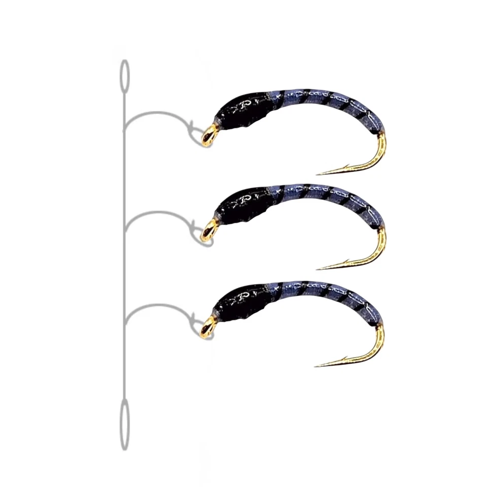 Sehr fängig Hegene „Ash Gray“ Stucki Gr. 12-16 Renken, Felchen, Saibling Buzzer - Bild 2 von 3