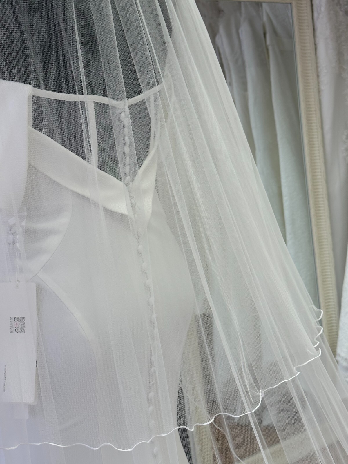HBH 3 Meter 2-Schicht Brautschleier Schleier aus feinem Tüll,mit Kämmchen,Ivory