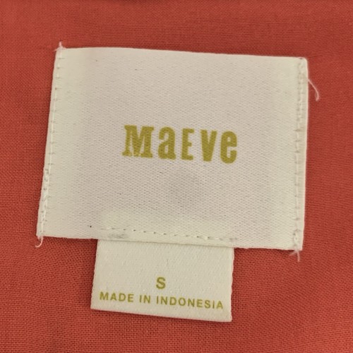 Anthropologie Maeve Raffine Blouse Women S Tangerine Button Down Shirt Boho Camp - Picture 5 of 9