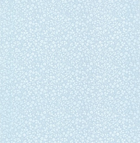 Traditional Small Print Gretel Light Blue Floral Meadow Wallpaper  341061