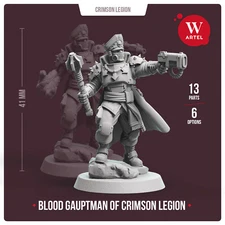 Artel W Blood Gaupman of Crimson Legion 28mm Wargaming Miniature 