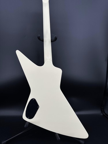 Cream Explorer Electric Guitar 2H Pickup Black Fretboard Black Parts - Picture 9 of 11