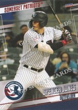 2024 Somerset Patriots Spencer Jones Yankees RC Rookie Minor Baseball Card