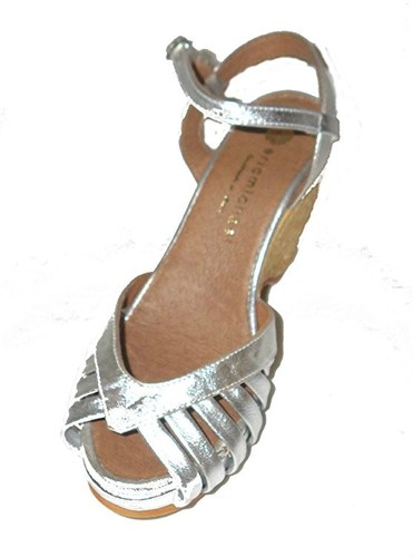Eric Michael Kamielle Sandals Espadrilles Silver 42 11.5 - Picture 3 of 3